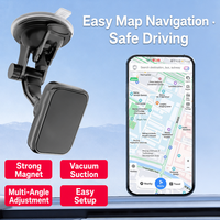 Support de téléphone magnétique universel à ventouse pour voiture, fixation tableau de bord et pare-brise, réglable à 360 degrés