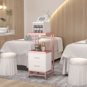 รถเข็นเก็บของแบบมีล้อพร้อมลิ้นชักสำหรับร้านเสริมสวย K Beauty Salon เหมาะสำหรับสปา คลินิก และห้องรับการรักษา - Product Image 1