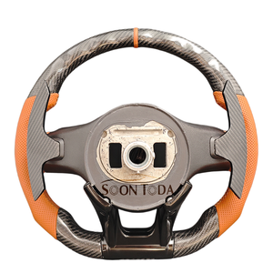 Volant sport en cuir et fibre de carbone HighCustom pour <span class=keywords><strong>Mercedes</strong></span> Benz W205 W212 W213 W222 S550 <span class=keywords><strong>GLA</strong></span> X156 GLC63 pour le changement de vitesse - Product Image 2