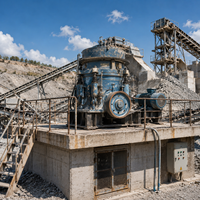 FEIFAN OEM Moteur à grand écartement excentrique contrôlé par PLC pour concassage d'agrégats à haut rapport de réduction, cône hydraulique multicylindre
