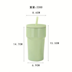Bestselling Instant Stainless Steel <b>Insulated</b> <b>Mug</b> with Straw for Coffee - Product Image 2
