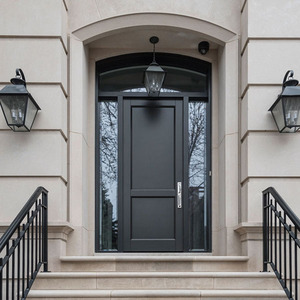 Portes doubles <span class=keywords><strong>en</strong></span> <span class=keywords><strong>bois</strong></span> massif de teck, finition moderne et imperméable, pour entrée principale de villa - Product Image 5