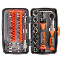 Juego de Destornilladores Multifuncionales GQK de 38 mm, de Acero al Carbono, con Llave de Trinquete, Mango de PP+TPR, Personalizable OEM para el Hogar