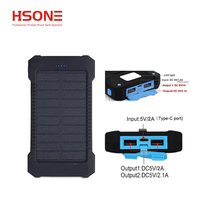 Chargeur solaire de banque d'alimentation solaire de LOGO personnalisé d'usine 10000mAh avec boussole et veilleuse pour téléphones portables/autres appareils électroniques