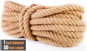 Custom Length Superior Quality Handcrafted 5 Mm-60 Mm Decorative Jute Sisal Hemp Packaging Ropes Factory Price Bulk Supply