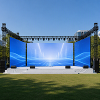 Grand écran publicitaire LED, écran publicitaire LED 500x1000 500x500mm, écran LED extérieur P3.91 à louer