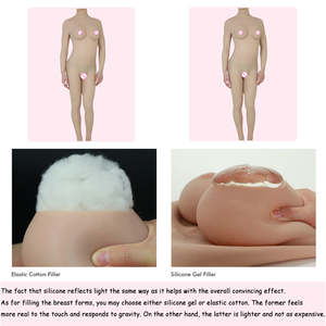 Cosplay realistische siliconen bodysuit met C-cup borsten, vrouwelijk nep vagina, sexy poppen voor cosplayers, crossdressers en transvestieten - Product Image 3