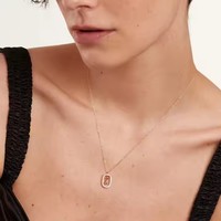 Vente chaude Plaqué Or 18K Lettre Initiale Pendentif Collier 26 Lettre Conception avec Diamant Style Classique Chaînes Accessoire