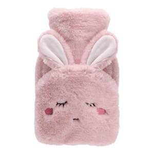 Pvc 500ml 1000ml <strong>Hot</strong> <strong>Water</strong> <strong>Bottle</strong> with Soft Cartoon Plush Cover <strong>for</strong> Hand <strong>Feet</strong> Warm - Product Image 3