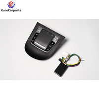 W464 à W465 Souris intérieure à commande centrale avec couvercle de base Noir carbone Grain de bois Console centrale Souris multimédia Pavé tactile