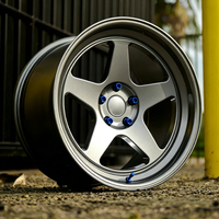 Jantes concaves légères à 5 branches de 17, 18, 19, 20, 21 pouces pour voitures de performance JDM, tuning, drift, style KNP, roues de course forgées