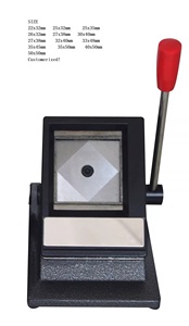 Taglierina Manuale per Carte d'Identità, Passaporti e <span class=keywords><strong>Foto</strong></span>, per Forme Rotonde o ad Angolo Retto, Taglierina per Carte Personalizzabile in Forma e Dimensione - Product Image 2