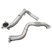 Downpipe Racing Stainless Steel Contach untuk Mercedes-Benz W176 A180 A200 A220 A250 1.6T 2.0T