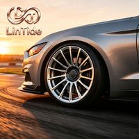 Jantes en alliage forgé bicolores à multiples rayons fins et face usinée pour voitures de luxe – Vente en gros