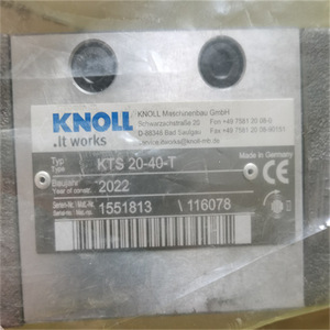 Bomba de tornillo Knoll KTS60 145 T A G KB con motor eléctrico trifásico, descarga de 1 pulgada, compatible con aceite metálico, fabricada en Alemania - Product Image 3
