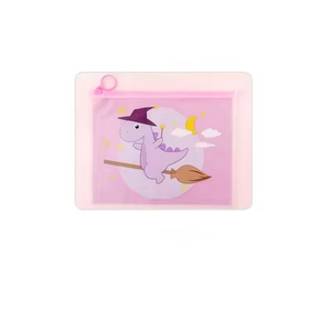 Carpeta Transparente de PVC con Cierre de Dinosaurio Kawaii Mágico, Bolsa para Archivar Documentos, Bolsa de Papelería, Sobre de PVC - Product Image 5