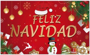 180*110 cm <span class=keywords><strong>buon</strong></span> <span class=keywords><strong>natale</strong></span> <span class=keywords><strong>FELIZ</strong></span> <span class=keywords><strong>NAVIDAD</strong></span> festa decorazione per feste fornisce stendardo in tessuto di poliestere - Product Image 2