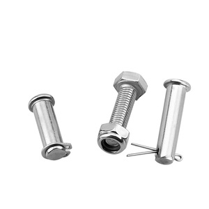 Goupille fendue en acier inoxydable 304, tête plate, goupille cylindrique avec trou, taille standard, usage général - Product Image 2