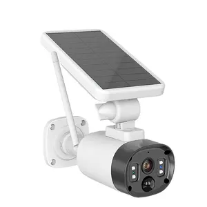 Tuya Smart Leven Wifi Solar Camera Gratis Plug-In Afstandsbediening Nachtzicht Hd Outdoor Camera