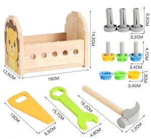 Kids Stem Montessori Christmas Birthday Gift Set <b>Wooden</b> Toddler Construction Bench <b>Tool</b> <b>Box</b> for 3 4 5 6 Year Old Boy - Product Image 5