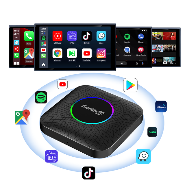 Carlinkit Android 13 64GB Wireless Ai Box Adapter 6225 Sans Fil Interface Carplay Android Auto Max Sd Car Play for Apple Youtube