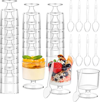 Gobelet à dessert et gelée transparent de 150 ml en PS de qualité alimentaire, 5 oz, très vendu, personnalisé, de haute qualité, par XDY