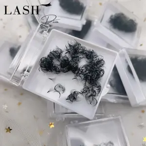 Handmade Loose pro made fans 3D-20D Lash Tray Eyelash Extensions 500 Fans Pointy Base Promade Volume Fans