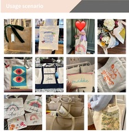 Sacs en toile personnalisés avec logo imprimé personnalisé sac recyclable réutilisable de grande capacité en toile de coton sac de sublimation pour l'épicerie