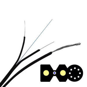 <span class=keywords><strong>Câble</strong></span> à fibres optiques monomode G657A LSZH pour usage extérieur/intérieur, 1 à 6 cœurs, <span class=keywords><strong>câble</strong></span> de descente FTTH, <span class=keywords><strong>renforcé</strong></span> par FRP, certifié CE - Product Image 3