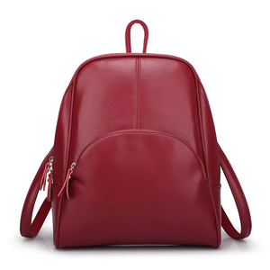 Women's High Quality PU Backpack with Magnetic Snap Closure and Interior Pocket-Modern Style for School Office & Activities