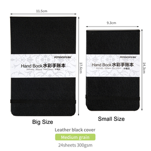 Potentado 2 tamaños dibujo cuaderno para Watercolor_300GSM manual de papel/24 hojas de acuarela papel para acuarela - Product Image 6