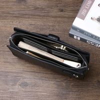 Sac à main multifonctionnel pour homme en silicone résistant à l'usure, motif crocodile, avec serrure à combinaison, grand format, pour affaires