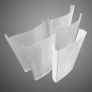 Hiện đại <span class=keywords><strong>LED</strong></span> ánh sáng Bìa rõ ràng lăng trụ Polycarbonate Chụp đèn cho tuyến tính <span class=keywords><strong>LED</strong></span> chiếu sáng - Product Image 1