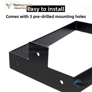 Patas Rectangulares de Acero Modernas para Muebles, Diseño Industrial para Mesa de Hogar u Oficina, Fácil Instalación, Color Negro - Product Image 6