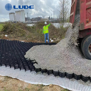 Road thương hiệu HDPE geocells mặt đất ổn định và hệ thống tường chắn để bảo vệ mái dốc và xây dựng đường bộ - Product Image 6