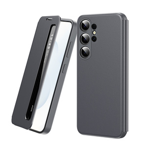 Coque de téléphone <span class=keywords><strong>antichoc</strong></span> à protection intégrale en TPU+PC avec fenêtre latérale intelligente pour S22/23/24/25 Ultra - Product Image 2