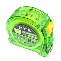 Mètre Ruban Transparent BTE en ABS de 8m avec Échelle Impériale et Métrique, Résistant à l'Usure, Logo Personnalisé, Vente en Gros Usine, Outil de Mesure