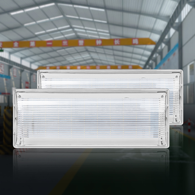 Luz De Emergencia Industrial Battery Operated Rechargeable ABS LED Automatic Emergency Light