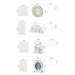 Bán Buôn Giáng Sinh Pop up Thiệp Chúc Mừng Với Phong Bì Mới Sáng Tạo 3D Giáng Sinh Vui Vẻ Thẻ Kỳ Nghỉ <span class=keywords><strong>Handmade</strong></span> Hot Bạc Thẻ - Product Image 2