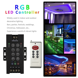 30A High Power RGB Controller <strong>DC</strong> 12V 24V with 8-Key RF Wireless 3 <strong>Channel</strong> Constant Voltage LED PWM Signal <strong>Remote</strong> <strong>Control</strong> Dimmer - Product Image 6