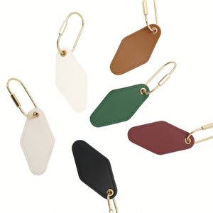 Stylish Diamond-Shaped Durable Rhombic Bag <b>Charm</b> Keychain Portable Metal <b>Keyring</b> With Custom Logo - Product Image 2