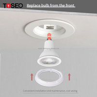 Togeo – lampe de plafond ronde encastrée à Led, imperméable conforme à la norme IP65, en Aluminium 90, moderne et fixe, 100, 0.25