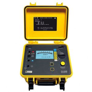 เครื่องทดสอบฉนวน Chauvin Arnoux CA 6505 5 KV เมกะโอห์มมิเตอร์ ช่วงการวัด 10 K-10 T แบบตั้งโปรแกรมได้ 40-5100 โวลต์ หน้าจอ LCD แบตเตอรี่แบบชาร์จได้ รับประกัน 1 ปี - Product Image 1