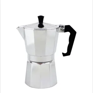 Klasik İtalyan yüksek kaliteli alüminyum basınç valfi soba indüksiyon süt köpürtücü seti filtre kahve Espresso makinesi Moka Pot