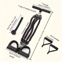 Nouvelle pédale de résistance anti-rupture à 4 tubes pour entraînement des jambes, exercices abdominaux à domicile et aide aux sit-ups
