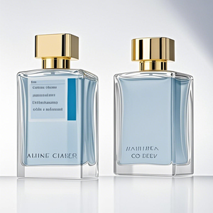Young People New Design square Rectangular <b>Empty</b> Clear Crimp Glass 20ml 30ml 50ml Perfume Bottle With <b>Gift</b> <b>Box</b> - Product Image 5
