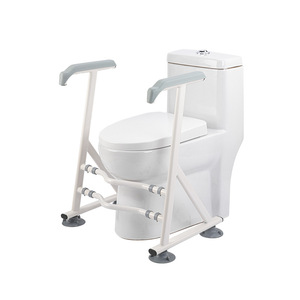 Toilet <b>Grab</b> <b>Bar</b> For Elderly 136kg Load Capacity Adjustable Width Anti Slip Aluminum Alloy Bathroom Safety Rail - Product Image 2