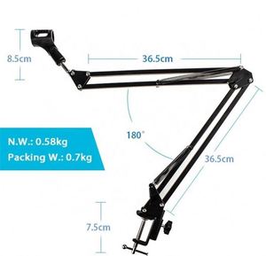 Support de microphone de bureau personnalisé NB35 en gros avec bras articulé - Product Image 5