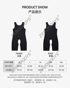 ZEROBODYS W061 <strong>Men's</strong> <strong>Butt</strong>-<strong>lifting</strong> Unitard Flatten Abdomen One-piece Bodysuit Figure-Shaping - Product Image 4