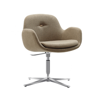 Vente directe d'usine salle à manger moderne meubles de salle de réunion chaise pivotante fauteuil tissu cuir chaise longue